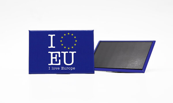 EU-Magnet rechteckig – I Love EU