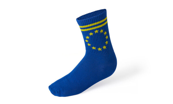 Königsblaue Sportsocken 12 Sterne - 37-41