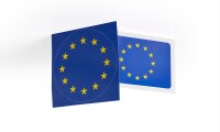 Autocollant UE drapeau UE rectangulaire