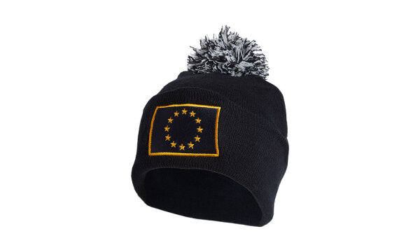 Woll Cap Europe with bobble navy