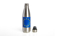 Bouteille isotherme 0,5L drapeau UE argent