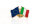 Épingle à double drapeau UE-Italie
