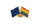 Épingle à double drapeau UE-Arc-En-Ciel