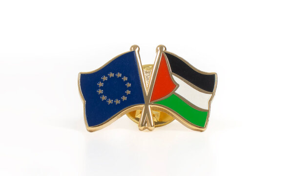 Doppelflaggen-Pin EU-Jordanien