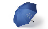 Ombrello blu navy "No Water No Future"