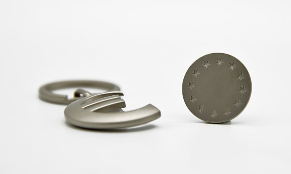Keychain EURO with EU coin