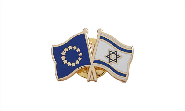 Doppelflaggen-Pin EU-Israel