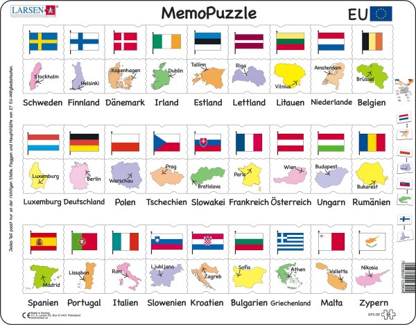 Memo Puzzle - European Union - german text