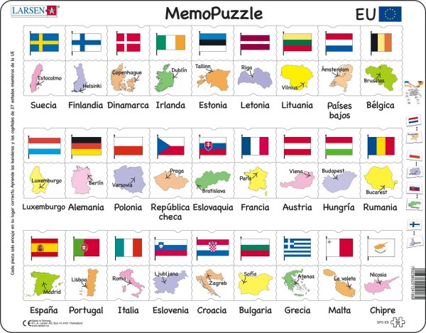 Memo Puzzle - Union Europea - texto en español