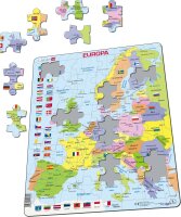 Puzzle - Europa Länderkarte - german text
