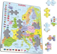 Puzzle - Carte de lEurope - french text