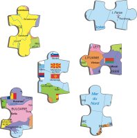 Puzzle - Carte de lEurope - texto en francés