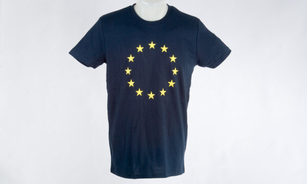 T-Shirt „Europa“ 12 Sterne Marineblau