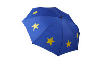 Umbrella Jumbo size, blue with yellow stars