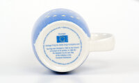 Vintage Porcelain Mug "EU Flag" Fine Bone China