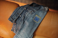 Patch "European Union" self-adhensive with the European flag 12 stars and gold edge