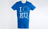 T-shirt "I love EU" Blue